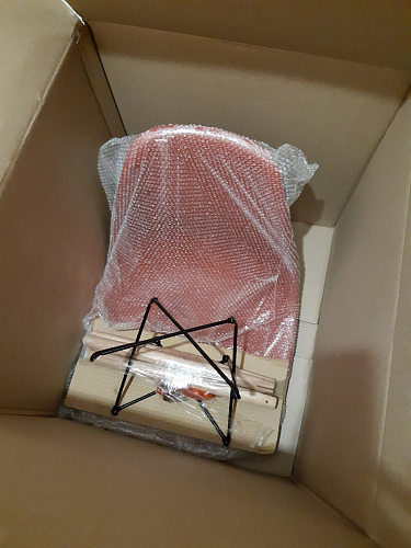 Пластиковый стул Eames PC-015 серо-голубой / дерево фото покупателя 159