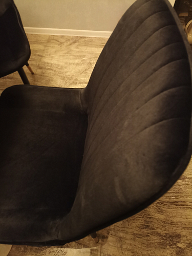 Стул на металлокаркасе Seda 1 green / gold / black фото покупателя 24