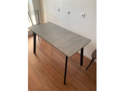 Стол Тринити Лофт 120 32 мм бетон / черный матовый фото покупателя 162