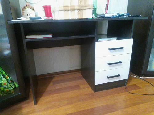 Стол письменный Бриз МДФ волна лайм / ясень светлый фото покупателя 146