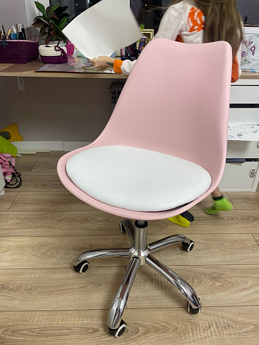 Компьютерное кресло Kolin с подушкой clear / white фото покупателя 83