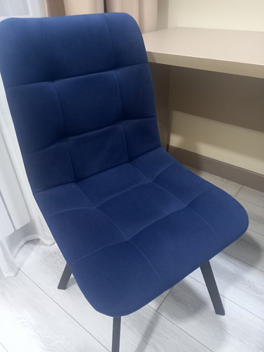 Стул на металлокаркасе Чилли К кирпичный / черный фото покупателя 470