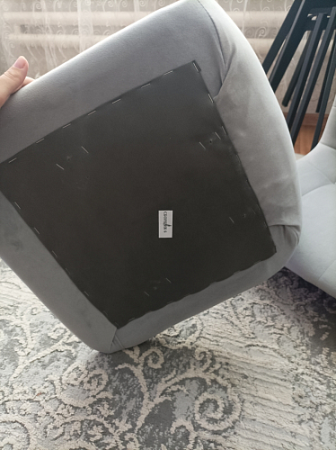 Стул на металлокаркасе Чилли горчичный / черный фото покупателя 14