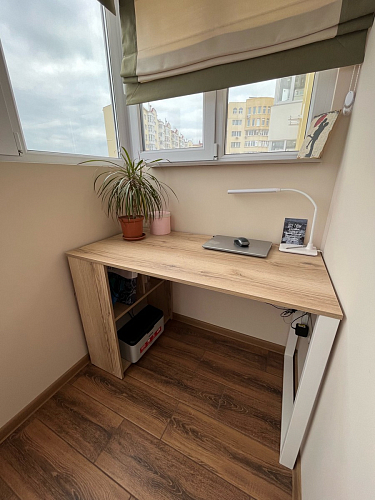 Письменный стол Битти Лофт 116х60х75 креатель / черный матовый фото покупателя 13