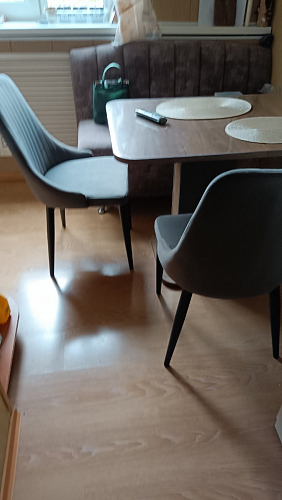 Стул на металлокаркасе Kora light blue / white фото покупателя 205