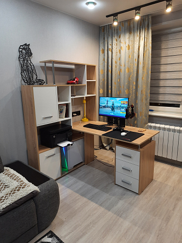 Компьютерный стол КС15 левый дуб сонома фото покупателя 8