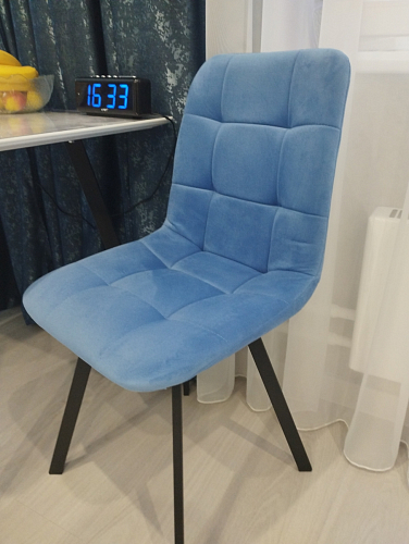 Стул на металлокаркасе Чилли черный / зеленый фото покупателя 267