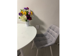 Стул на металлокаркасе Челси светло-серый / белый каркас фото покупателя 198