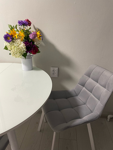 Стул на металлокаркасе Челси К бирюзовый / черный фото покупателя 198