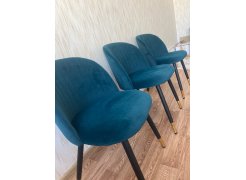 Стул на металлокаркасе Gabi blue / black фото покупателя 65