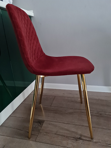 Стул на металлокаркасе Dabl wine red фото покупателя 91