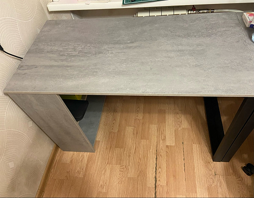 Письменный стол Битти Лофт 116х60х75 дуб делано светлый / белый матовый фото покупателя 94