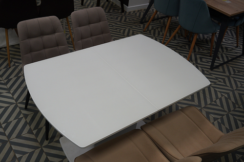 Стул на металлокаркасе Седа К крутящийся бежевый / черный из шоурума 3