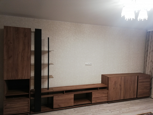 ТВ - тумба Nature 333 дуб табачный craft / дуб табачный craft черный фото покупателя 1