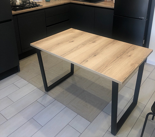 Стол Лота Лофт 120 32 мм бетон / черный матовый фото покупателя 46