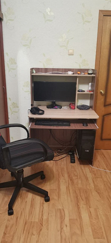 Компьютерный стол Грета-1 венге / дуб молочный фото покупателя 8