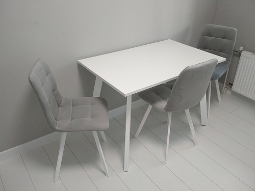 Стул на металлокаркасе Чилли черный / зеленый фото покупателя 78