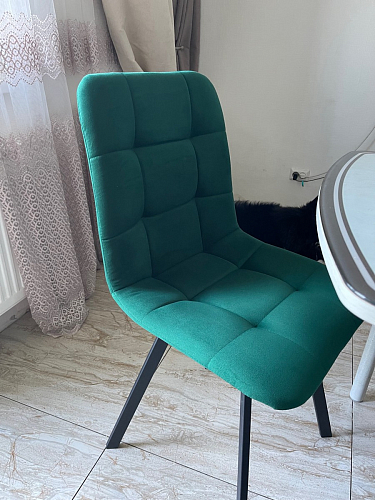 Стул на металлокаркасе Чилли К темно-серый (velutto 32) / черный фото покупателя 420