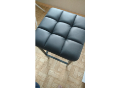 Барный стул Лофт кожзам темно-серый / черный матовый фото покупателя 111