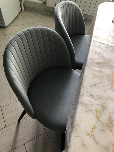 Стул на металлокаркасе Gabi latte / gold / black фото покупателя 241