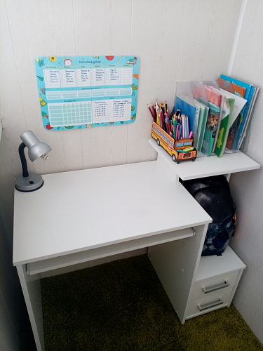 Компьютерный стол Джаз-24 правый дуб сонома фото покупателя 81