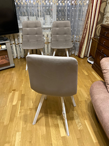 Стул на металлокаркасе Чилли черный / зеленый фото покупателя 609