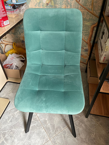 Стул на металлокаркасе Чилли К кирпичный / черный фото покупателя 587