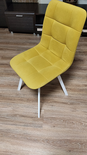 Стул на металлокаркасе Чилли К темно-серый (velutto 32) / черный фото покупателя 204