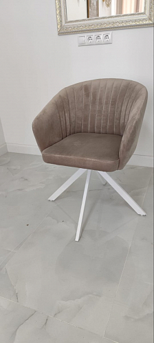 Кресло Корсо темно-серое / белый каркас фото покупателя 14