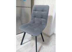 Стул на металлокаркасе Чилли синяя ткань / белый фото покупателя 181