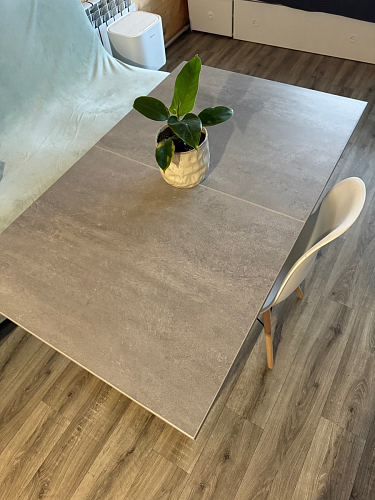 Стол раскладной Лота Лофт 120 25 мм юта / черный матовый фото покупателя 765