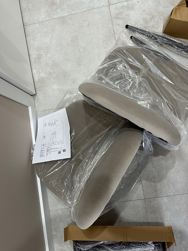 Стул на металлокаркасе Gabi gray / black фото покупателя 54