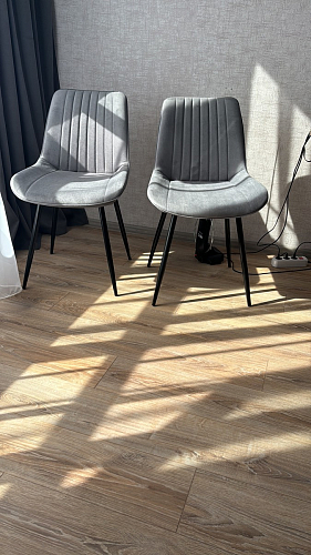 Стул на металлокаркасе Седа К латте / черный фото покупателя 120