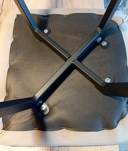 Стул на металлокаркасе Чилли К темно-серый (velutto 32) / черный фото покупателя 699