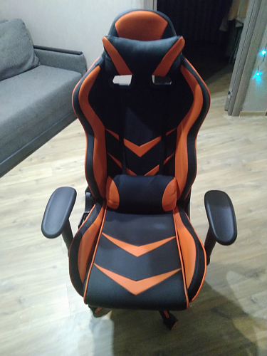 Компьютерное кресло Racer черное / бежевое фото покупателя 153