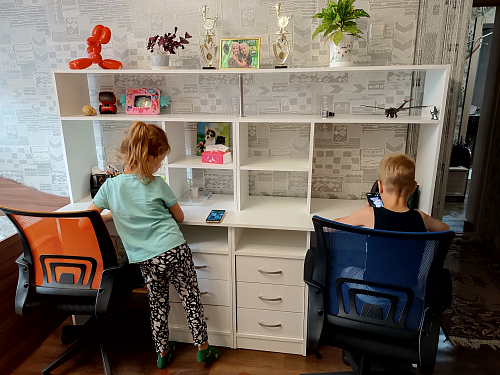 Письменный стол Хит-55 белый фото покупателя 2