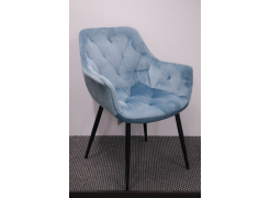 Стул на металлокаркасе Remo синий из шоурума 1