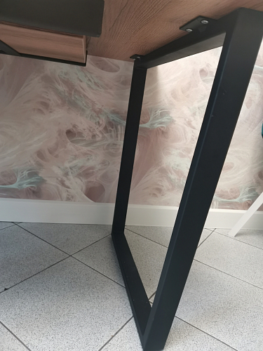 Деревянный стол Лота Лофт 140х80 белый матовый / бетон светлый фото покупателя 222