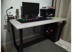 Стол Лота Лофт 140 25 мм юта / белый матовый фото покупателя 118