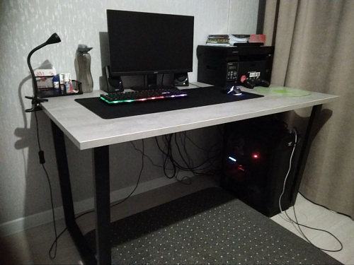 Деревянный стол Лота Лофт 120х75 белый матовый / дуб крафт золотой фото покупателя 118