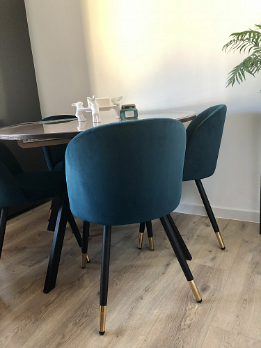 Стул на металлокаркасе Gabi gray / black фото покупателя 888