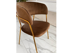 Стул на металлокаркасе Kamelia зеленый / золото фото покупателя 39