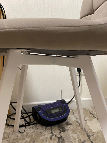 Стул на металлокаркасе Чилли К темно-серый (velutto 32) / черный фото покупателя 330