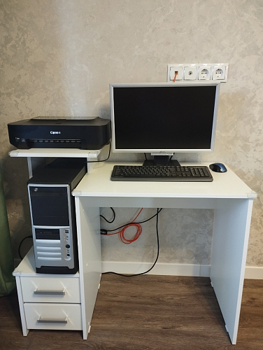 Компьютерный стол Джаз-24 левый дуб сонома фото покупателя 103