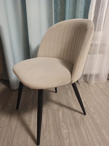 Стул на металлокаркасе Gabi gray / black фото покупателя 315