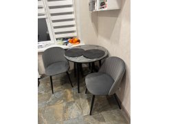 Стул на металлокаркасе Gabi green / black фото покупателя 541