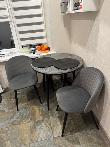 Стул на металлокаркасе Gabi latte / gold / black фото покупателя 541