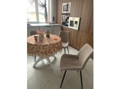 Стул на металлокаркасе Вейв светло-серый (hl 63) / 10К черный каркас фото покупателя 271