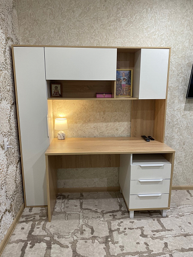 Компьютерный стол Комфорт 12.95 N дуб сонома / темно-серый фото покупателя 34