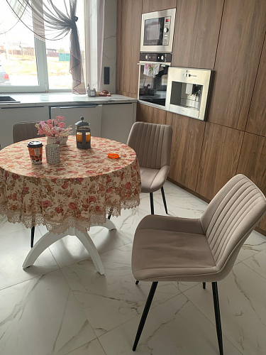 Стул на металлокаркасе Седа К латте / черный фото покупателя 271